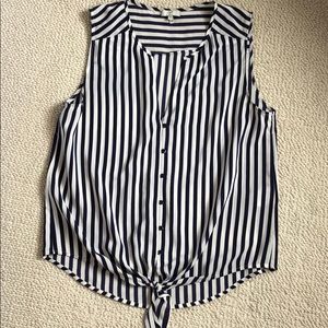 Joie Silk Tank Top Button Down